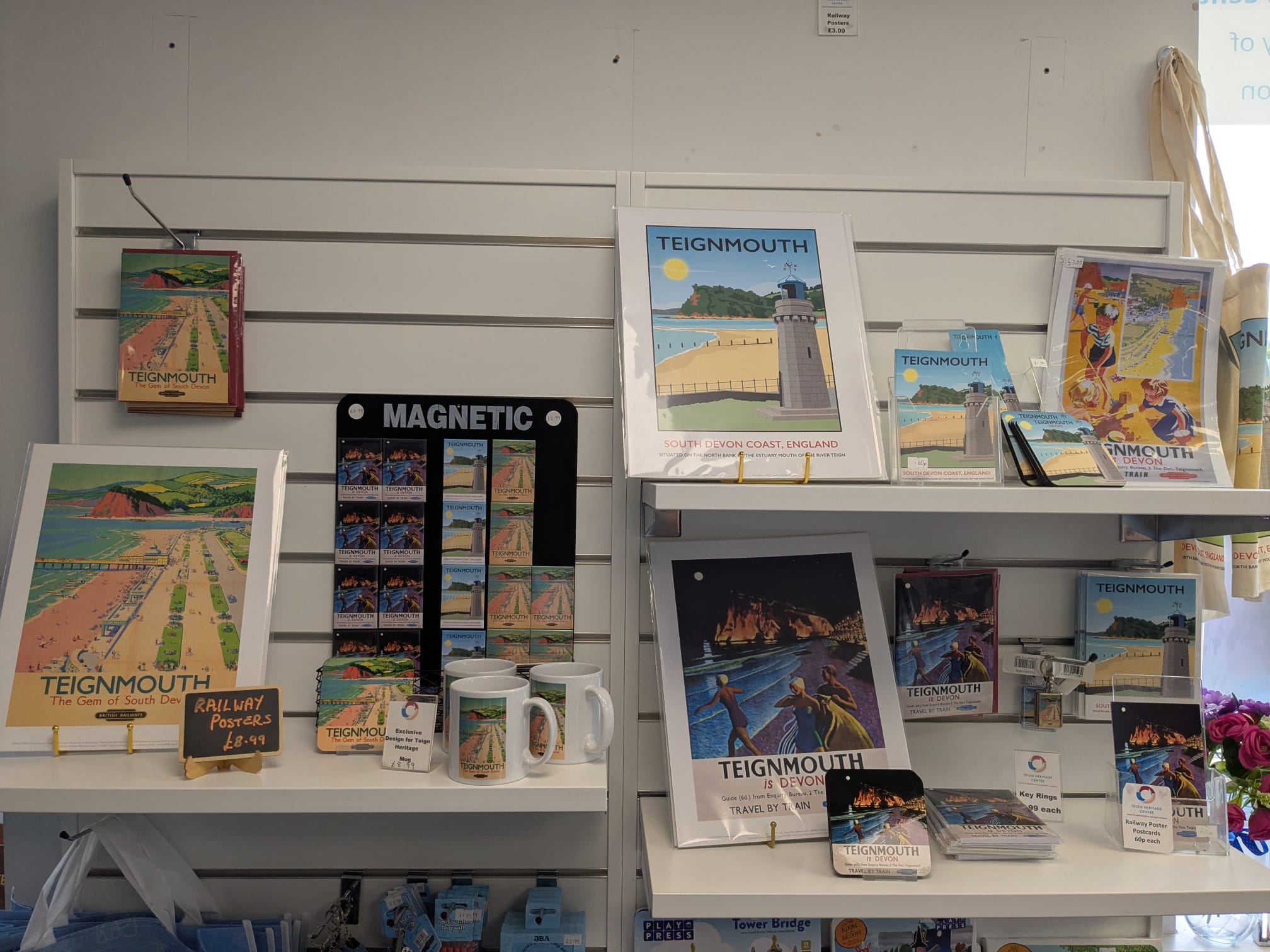 Teignmouth scenes on gifts