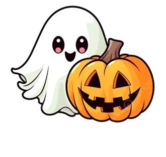 Ghost and Pumpkin