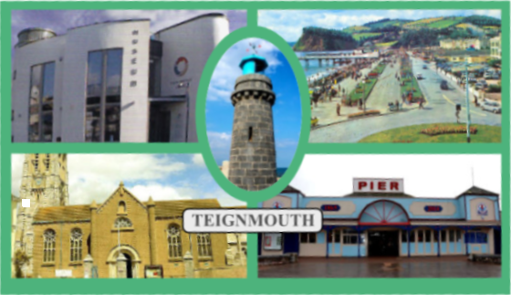 Postcard with images of Teignmouth